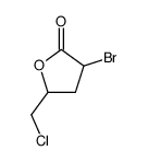 3-溴-5-(氯甲基)二氢呋喃-2-酮 结构式