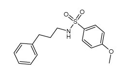 4-甲氧基-N-(3-苯基丙基)苯磺酰胺 结构式