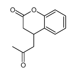 4-(2-氧代丙基)-3,4-二氢色烯-2-酮 结构式