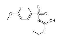 N-(4-甲氧基苯基磺酰基)氨基甲酸乙酯 结构式