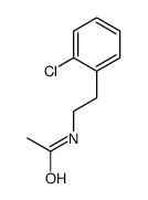 N-[2-(2-氯苯基)乙基]乙酰胺 结构式