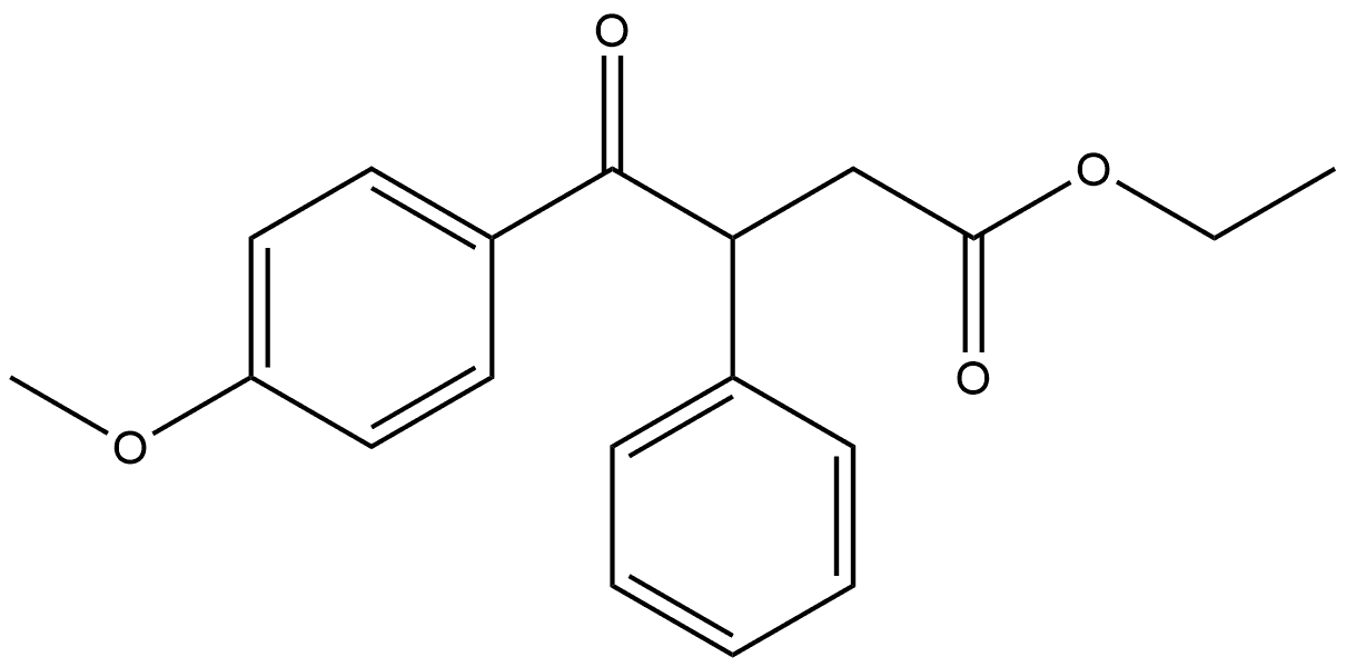4-甲氧基-γ-氧代-β-苯基苯丁酸乙酯 结构式