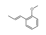 1-甲氧基-2-(1-丙烯-1-基)苯 结构式