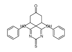 7,11-二苯基-3-硫代-2,4-二氮杂螺[5.5]十一烷-1,5,9-三酮 结构式