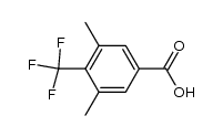 3,5-二甲基-4-(三氟甲基)苯甲酸 结构式