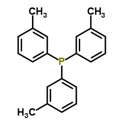 三(间甲苯基)膦 结构式