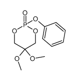 5,5-二甲氧基-2-苯氧基-1,3,2-二氧杂磷杂环己烷2-氧化物 结构式