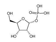 α-D-呋喃核糖-1-磷酸 结构式