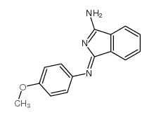 (1Z)-1-[(4-methoxyphenyl)imino]-1H-isoindol-3-amine 结构式