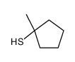 1-Methylcyclopentanethiol 结构式