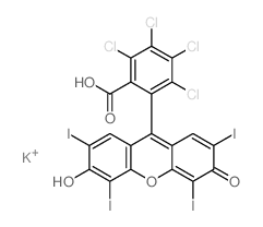 玫瑰红二钾盐 结构式