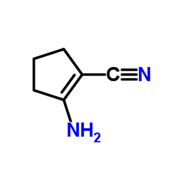 1-氨基-2-氰基-1-环戊烯 结构式