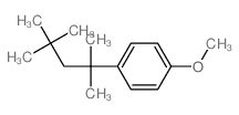 1-甲氧基-4-(1,1,3,3-四甲基丁基)苯 结构式