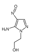 2-(5-氨基-4-亚硝基吡唑-1-基)乙醇 结构式