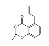 2,2-二甲基-5-丙-2-烯基-1,3-苯并二氧杂环己-4-酮 结构式