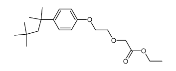 2-[2-[4-(1,1,3,3-四甲基丁基)苯氧基]乙氧基]乙酸乙酯 结构式