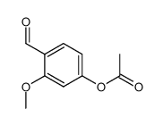 4-乙酰氧基-2-甲氧基苯甲醛 结构式