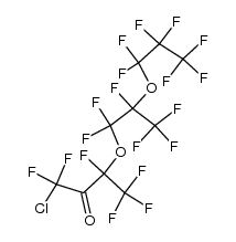 1-氯-1,1,3,4,4,4-六氟-3-[1,1,2,3,3,3-六氟-2-(1,1,2,2,3,3,3-七氟丙氧基)丙氧基]-2-丁酮 结构式