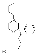 4-butyl-2-phenyl-2-propoxymorpholine,hydrochloride 结构式