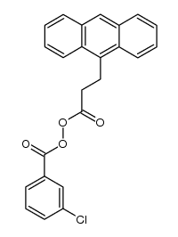 Peroxide, 3-(9-anthracenyl)-1-oxopropyl 3-chlorobenzoyl (9CI) 结构式