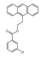 3-氯苯甲酸-2-(9-蒽基)乙酯 结构式