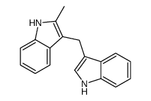 3-(1H-吲哚-3-基甲基)-2-甲基-1H-吲哚 结构式