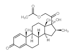 16-甲基泼尼松醋酸酯 结构式