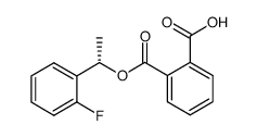 1,2-苯二甲酸 1-[(1S)-1-(2-氟苯基)乙基]酯 结构式