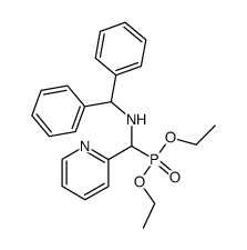 [(二苯甲氨基)(吡啶-2-基)甲基]膦酸二乙酯 结构式