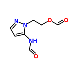 5-甲酰胺基-1-[2-(甲酰氧基)乙基]吡唑 结构式