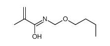 N-(丁氧基甲基)-2-甲基-2-丙烯酰胺 结构式