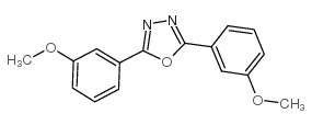 2,5-双(3-甲氧基苯基)-1,3,4-恶二唑 结构式