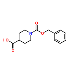 1-Cbz-4-哌啶甲酸 结构式