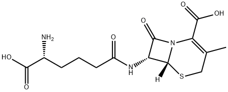 脱乙酰氧基头孢菌素C 结构式
