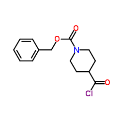 4-氯羰酰四氢-吡啶羧酸苄酯 结构式