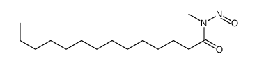 N-甲基-N-亚硝基十四酰胺 结构式