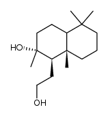 十氢-2-羟基-2,5,5,8a-四甲基-1-萘乙醇,(1R,2R,8aS)- 结构式