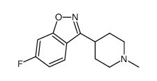 6-氟-3-(1-甲基哌啶-4-基)苯并[d]异恶唑 结构式