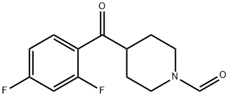 4-(2,4-二氟苯甲酰基)-哌啶-1-甲醛 结构式