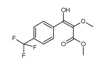 3-羟基-2-甲氧基-3-[4-(三氟甲基)苯基]-2-丙烯酸甲酯 结构式