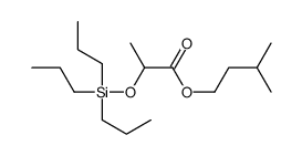 Propanoic acid, 2-[(tripropylsilyl)oxy]-, 3-methylbutyl ester 结构式