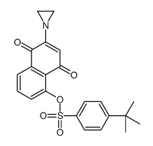 [6-(氮丙啶-1-基)-5,8-二氧代萘-1-基]4-叔丁基苯磺酸酯 结构式