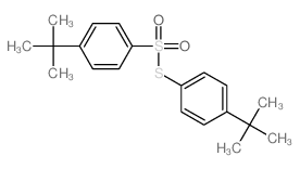 4-叔丁基苯硫代磺酸 S-(4-叔丁基苯基)酯 结构式