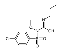 4-氯-N-甲氧基-N-[(丙基氨基)羰基]苯磺酰胺 结构式