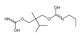 N-丙基氨基甲酸 2-(氨基甲酰氧基甲基)-2,3-二甲基丁酯 结构式