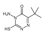 3-硫-4-氨基-6-叔丁基-1,2,4-三嗪-5-酮 结构式