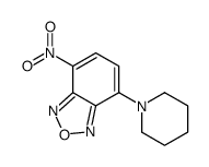 4-硝基-7-哌啶-1-基-2,1,3-苯并恶二唑 结构式