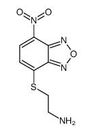 2-[(7-硝基-2,1,3-苯并恶二唑-4-基)硫代]乙胺 结构式