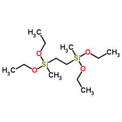 1,2-双(甲基二乙氧基硅基)乙烷 结构式