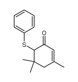 3,5,5-三甲基-6-(苯硫基)-2-环己烯-1-酮 结构式